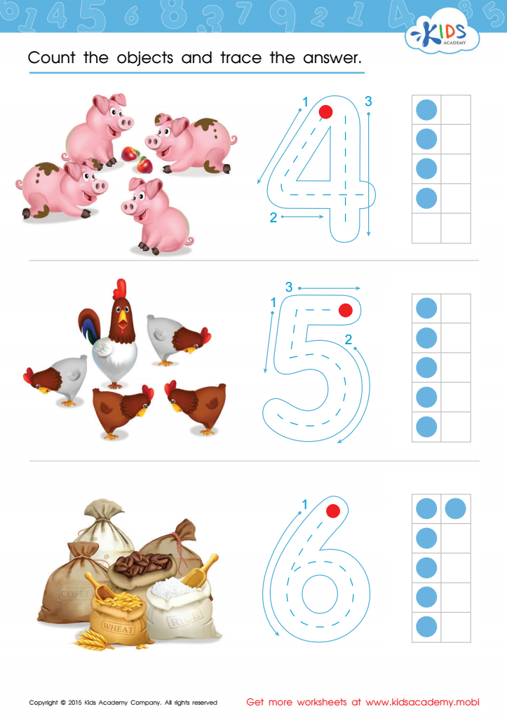 80 Printable Trace The Numbers Worksheets 7