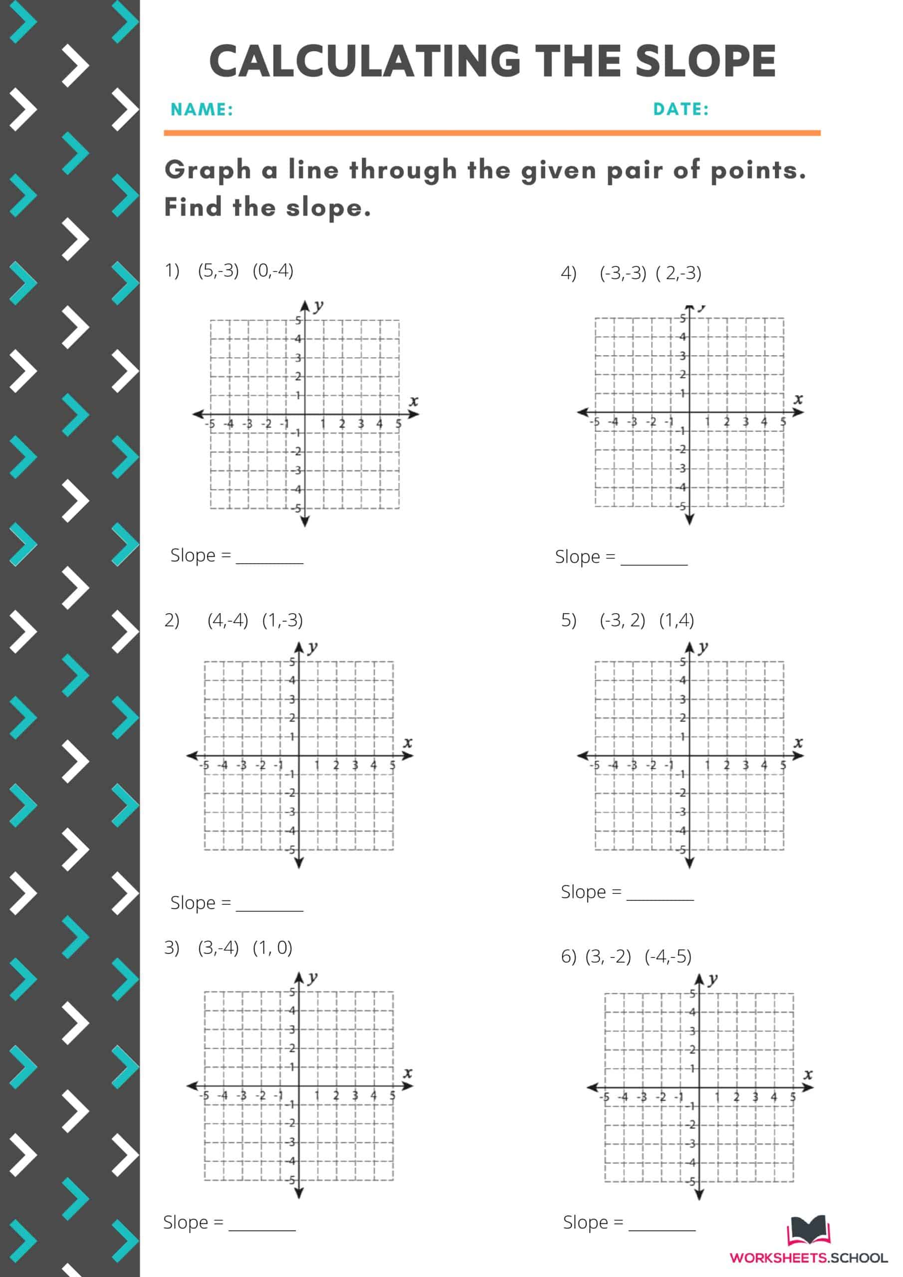 80 Printable Types Of Slopes Worksheets 20