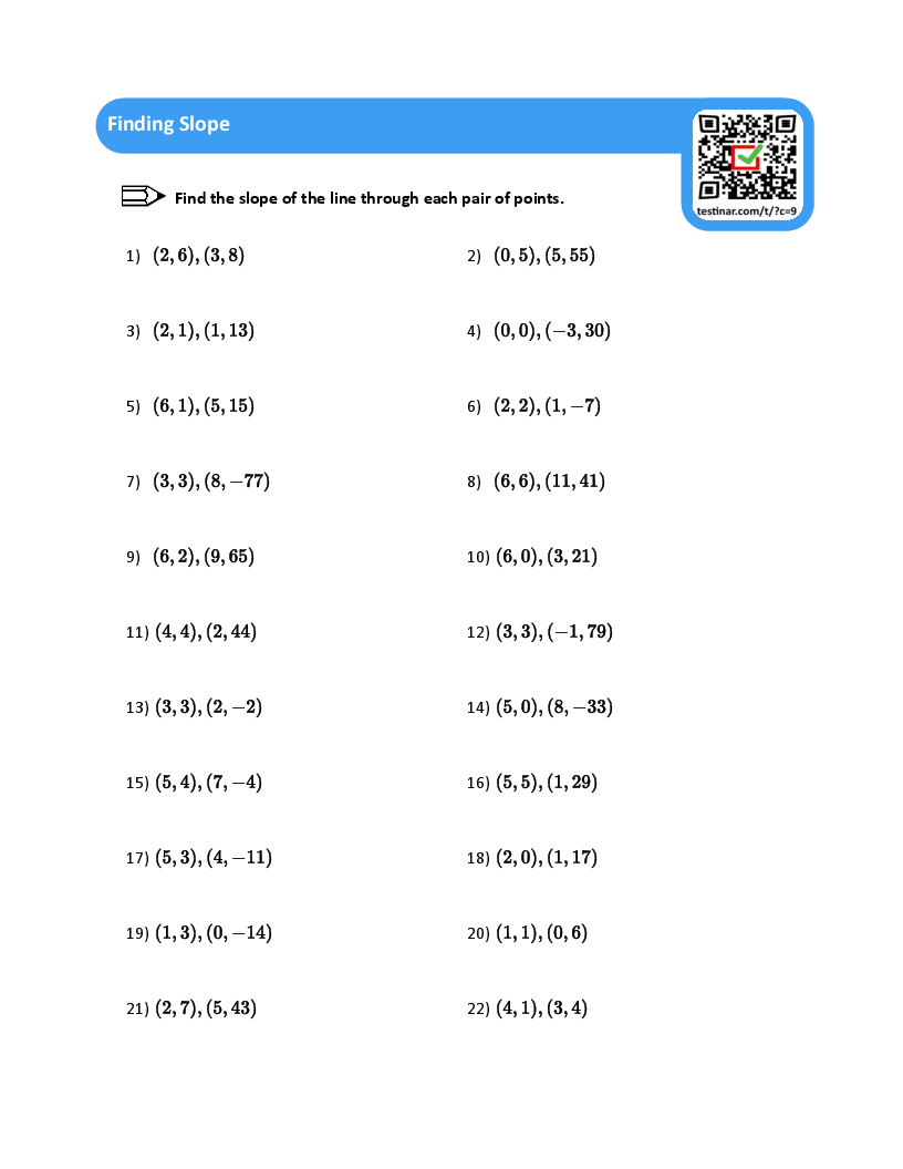 80 Printable Types Of Slopes Worksheets 31