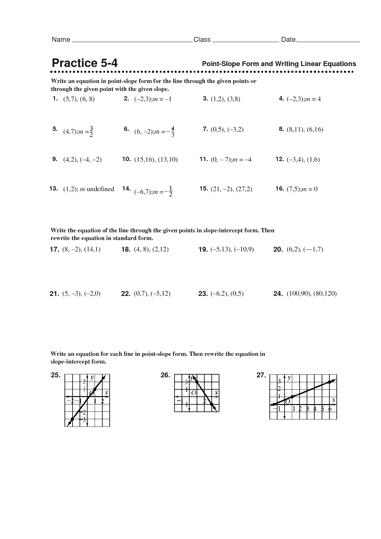 80 Printable Types Of Slopes Worksheets 36