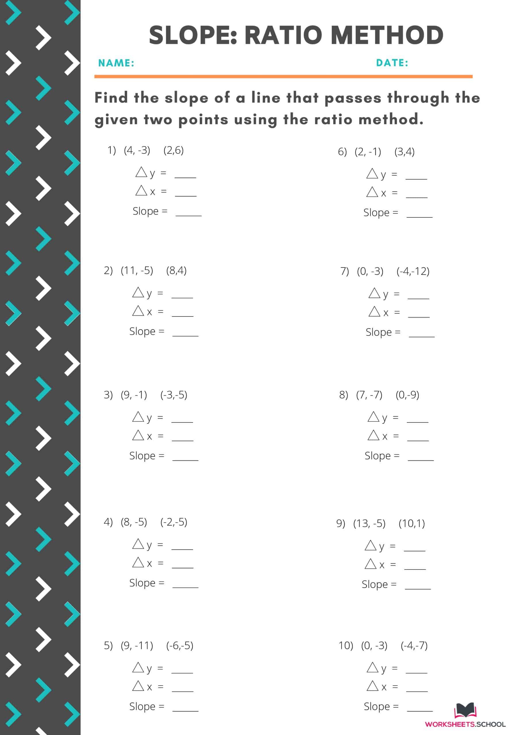 80 Printable Types Of Slopes Worksheets 45