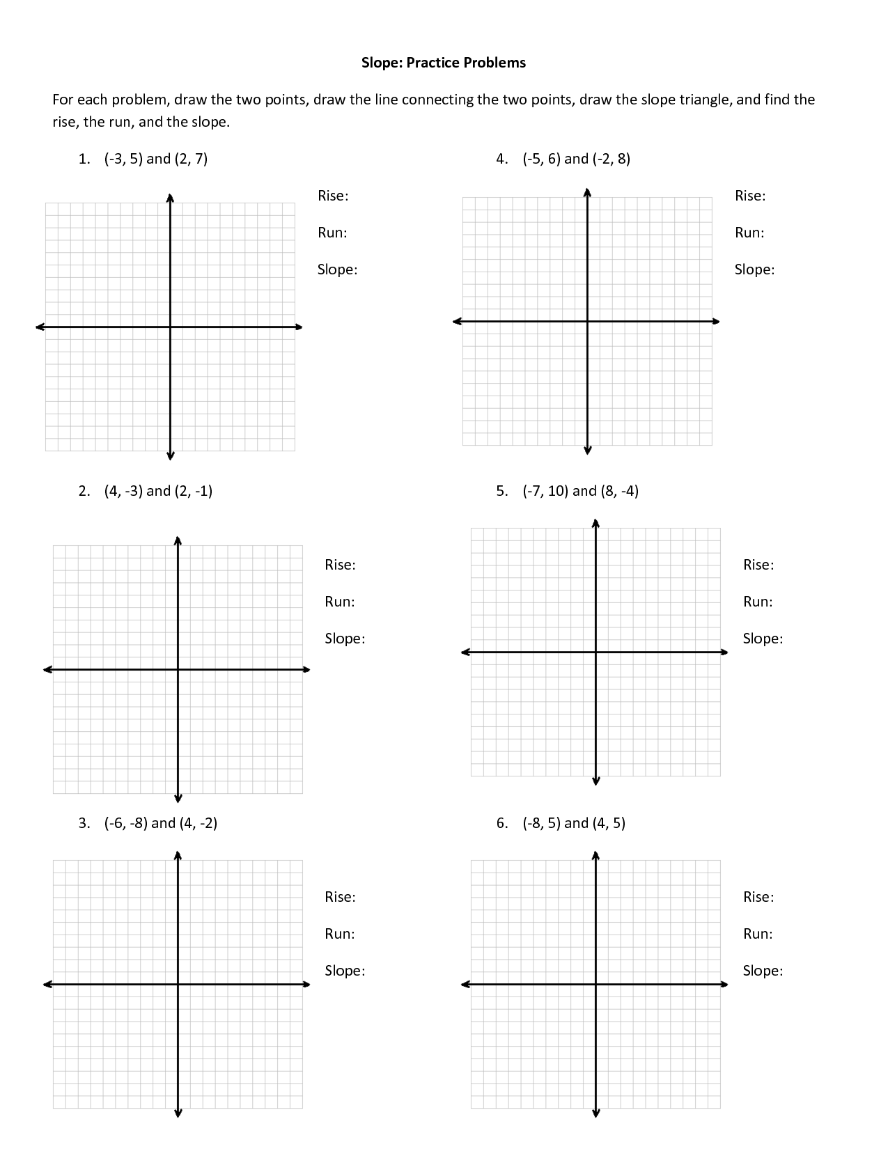 80 Printable Types Of Slopes Worksheets 7