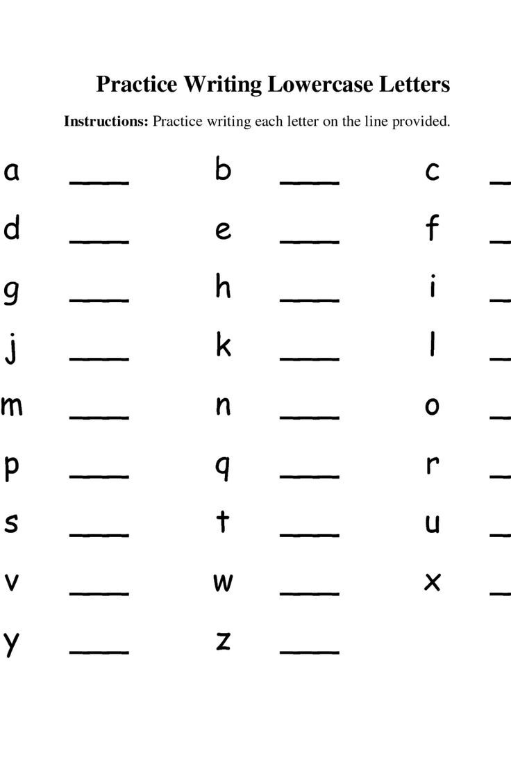 80 Printable Write Lowercase Letters Worksheets 16