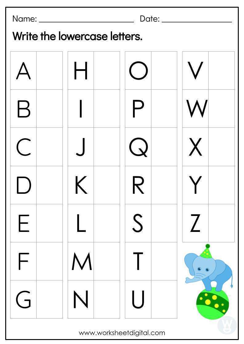 80 Printable Write Lowercase Letters Worksheets 20