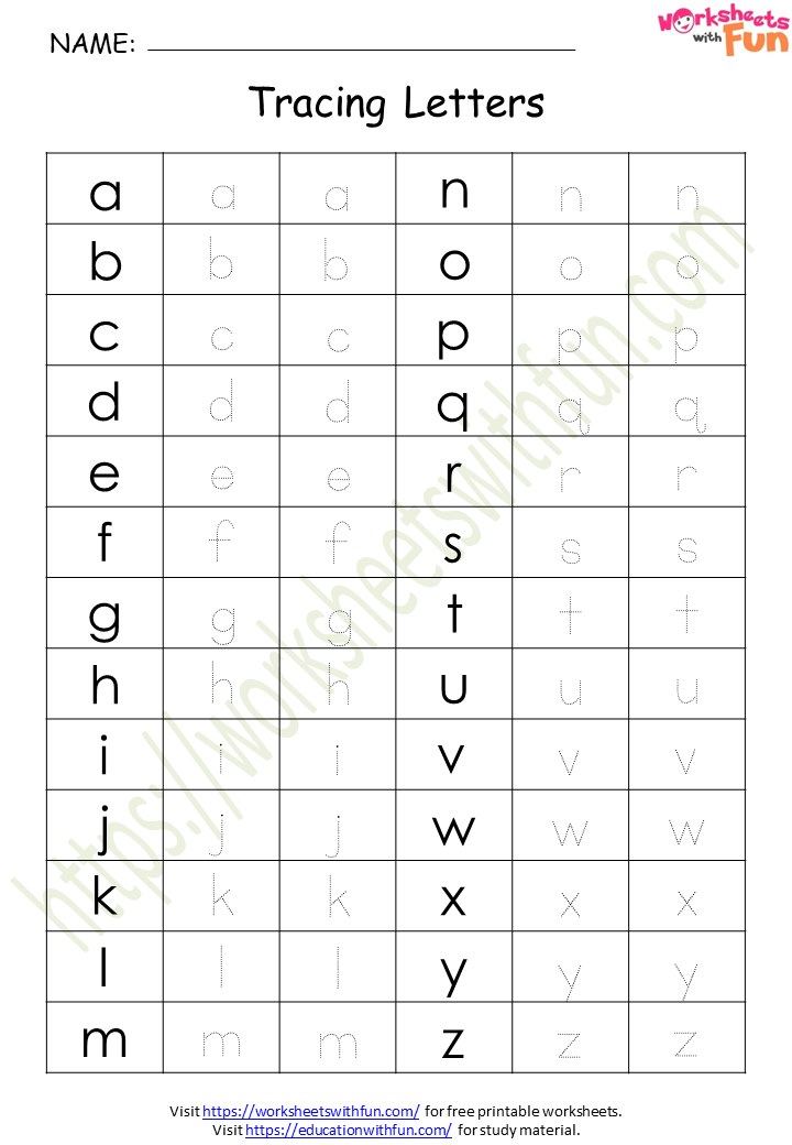 80 Printable Write Lowercase Letters Worksheets 23