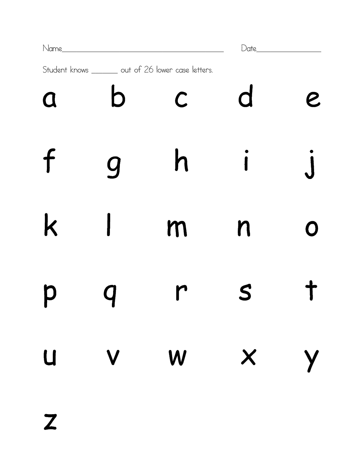 80 Printable Write Lowercase Letters Worksheets 42