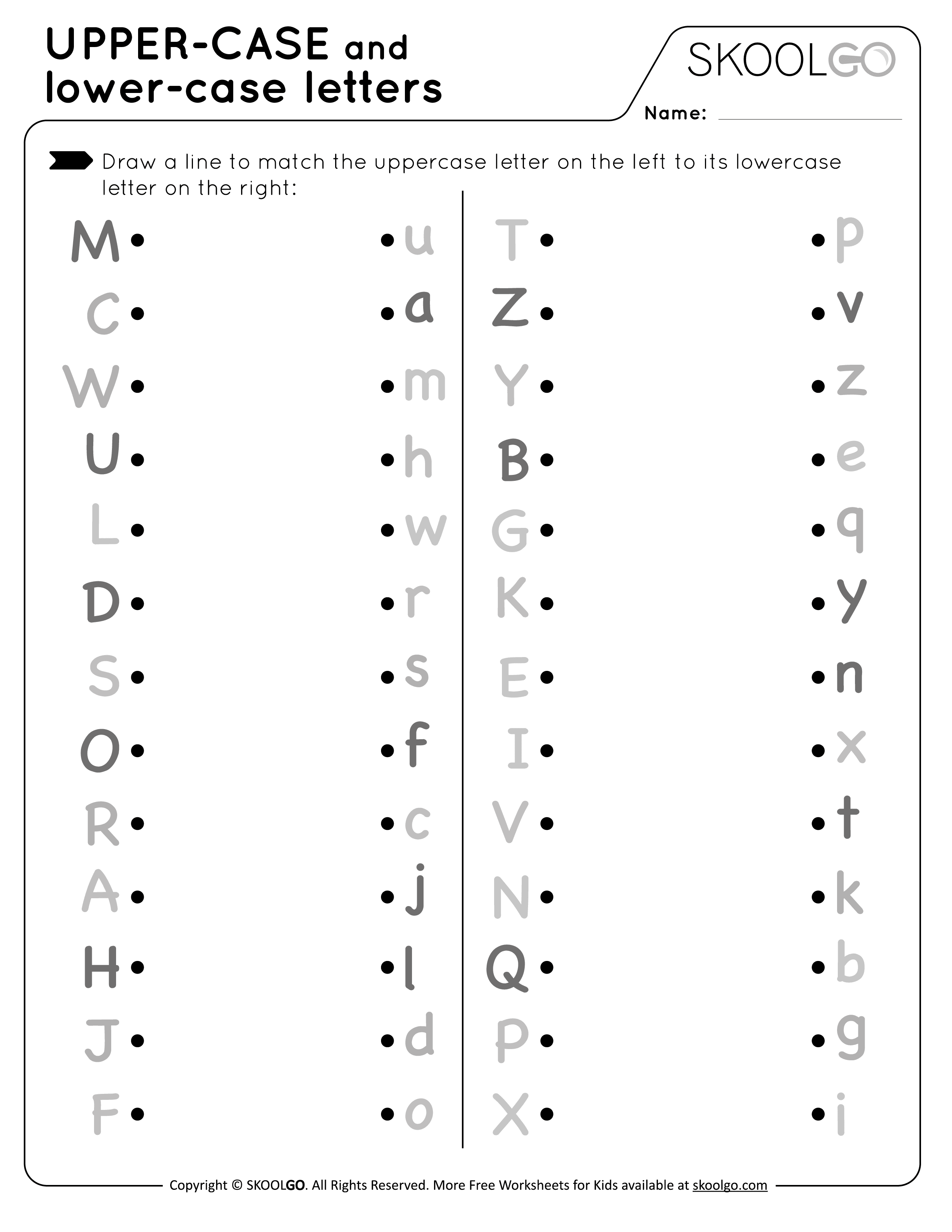 80 Printable Write Lowercase Letters Worksheets 53