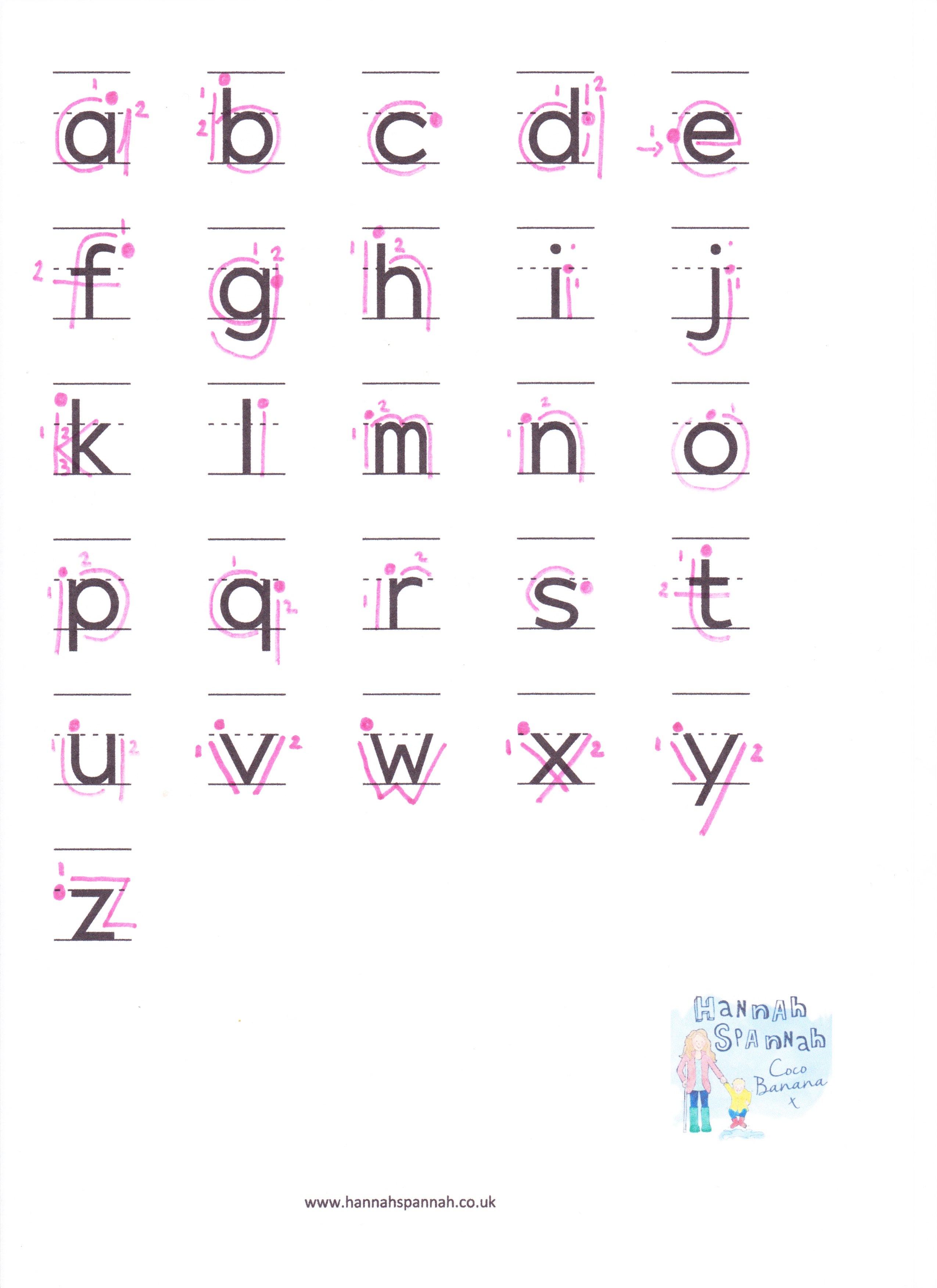 80 Printable Write Lowercase Letters Worksheets 54