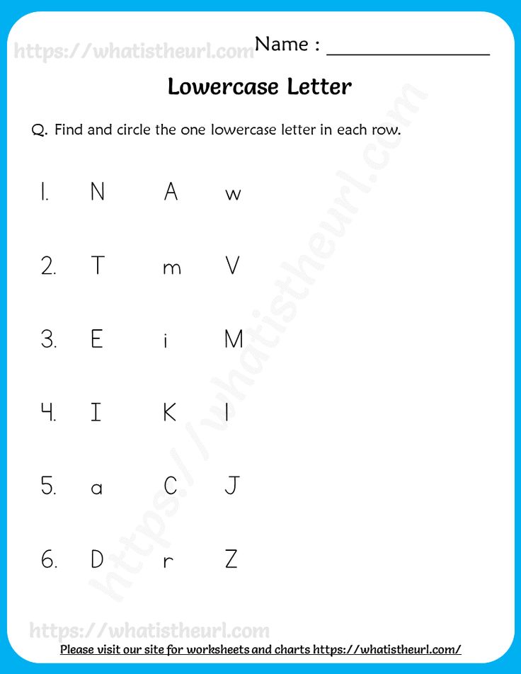 80 Printable Write Lowercase Letters Worksheets 56