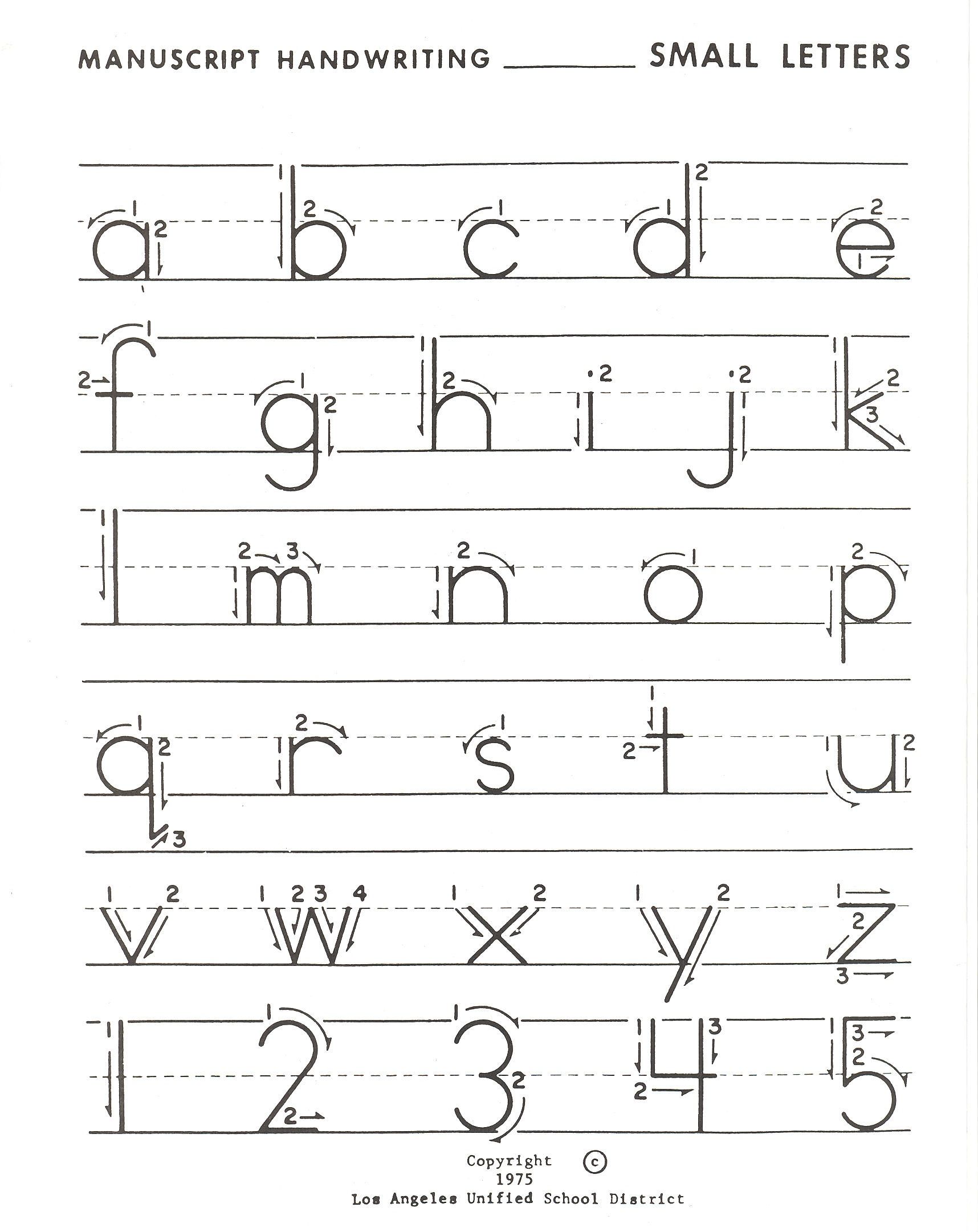 80 Printable Write Lowercase Letters Worksheets 70