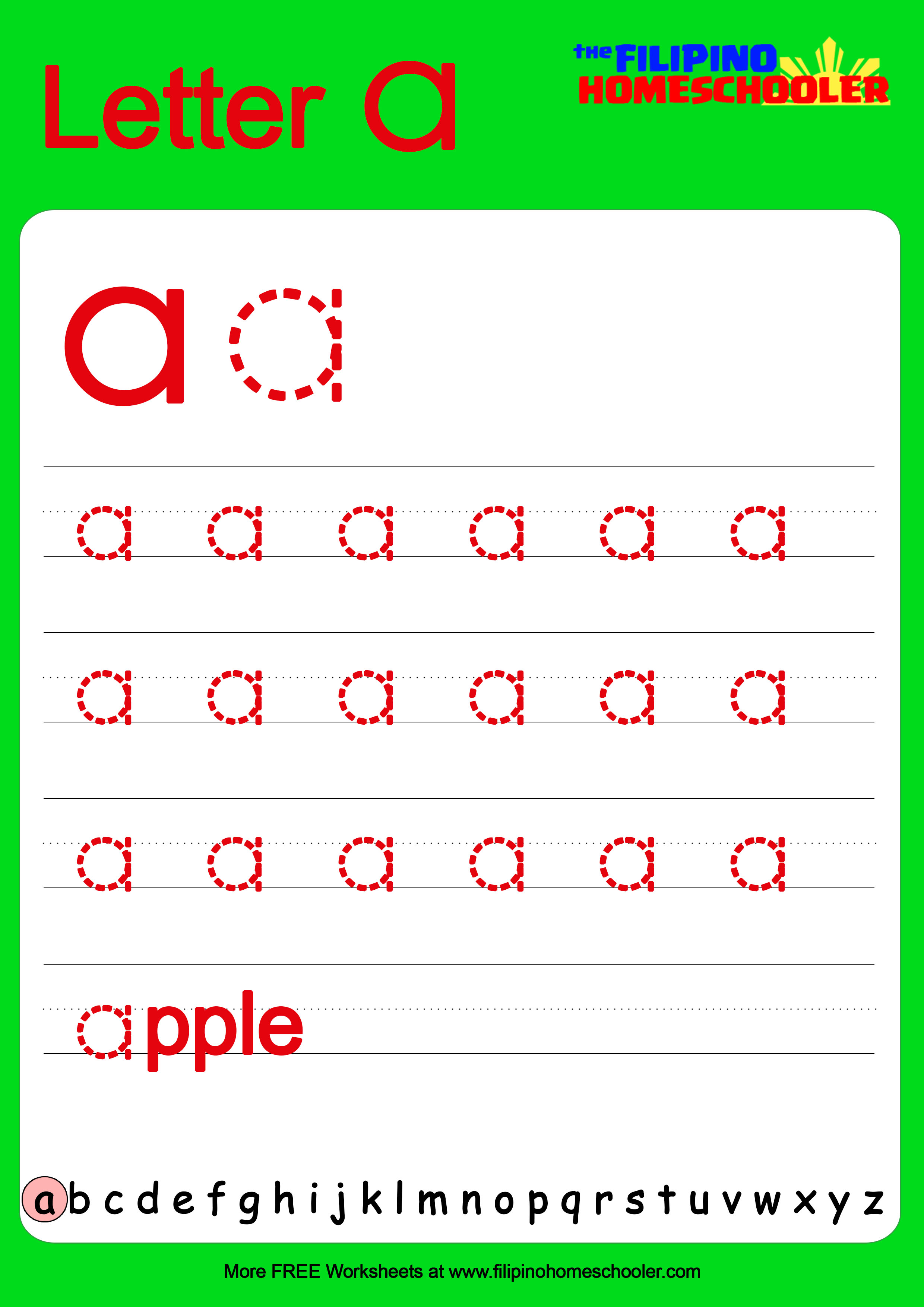 80 Printable Write Lowercase Letters Worksheets 77