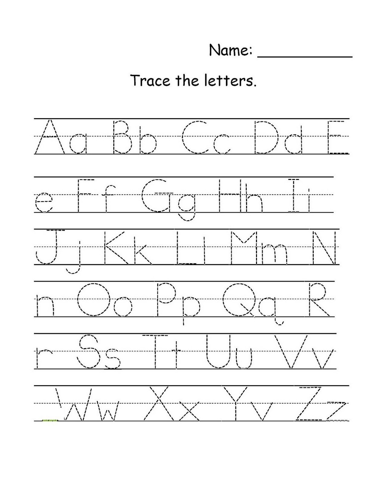 80 Printable Write Lowercase Letters Worksheets 9