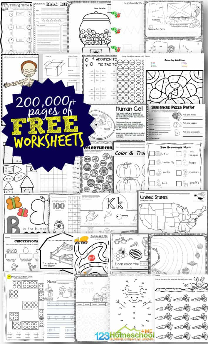 85 Free Homeschool Printable Worksheets 52