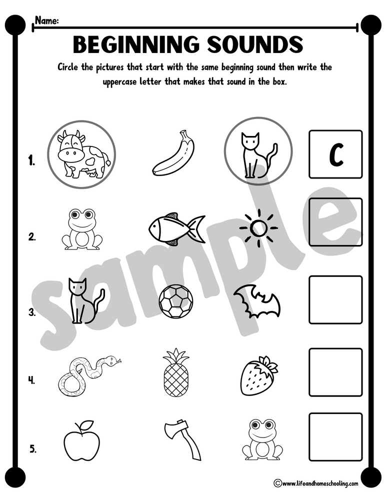 85 Free Homeschool Printable Worksheets 7