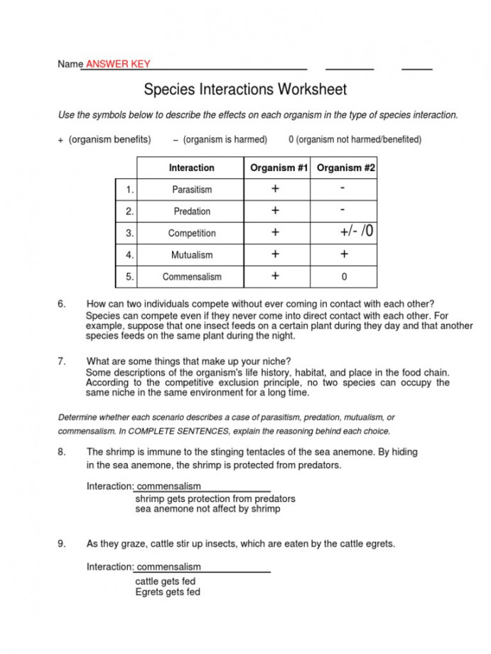 85 Speciation Worksheets Answer Key 74