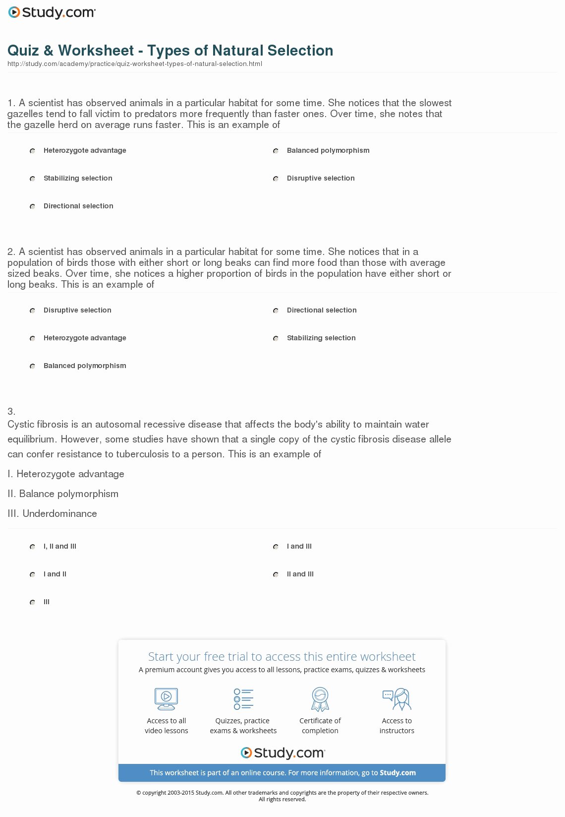 90 Evolution Natural Selection Worksheets 47