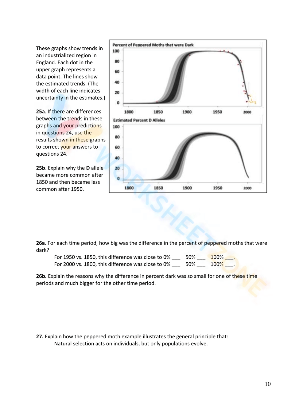 90 Evolution Natural Selection Worksheets 90