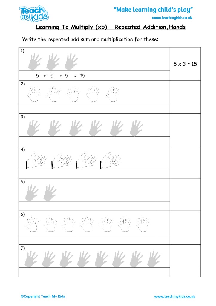 90 Multiplying By 5 Worksheets 12