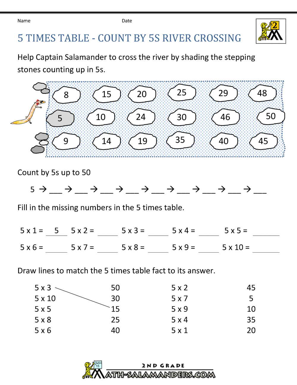 90 Multiplying By 5 Worksheets 26