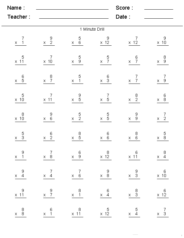 90 Multiplying By 5 Worksheets 32