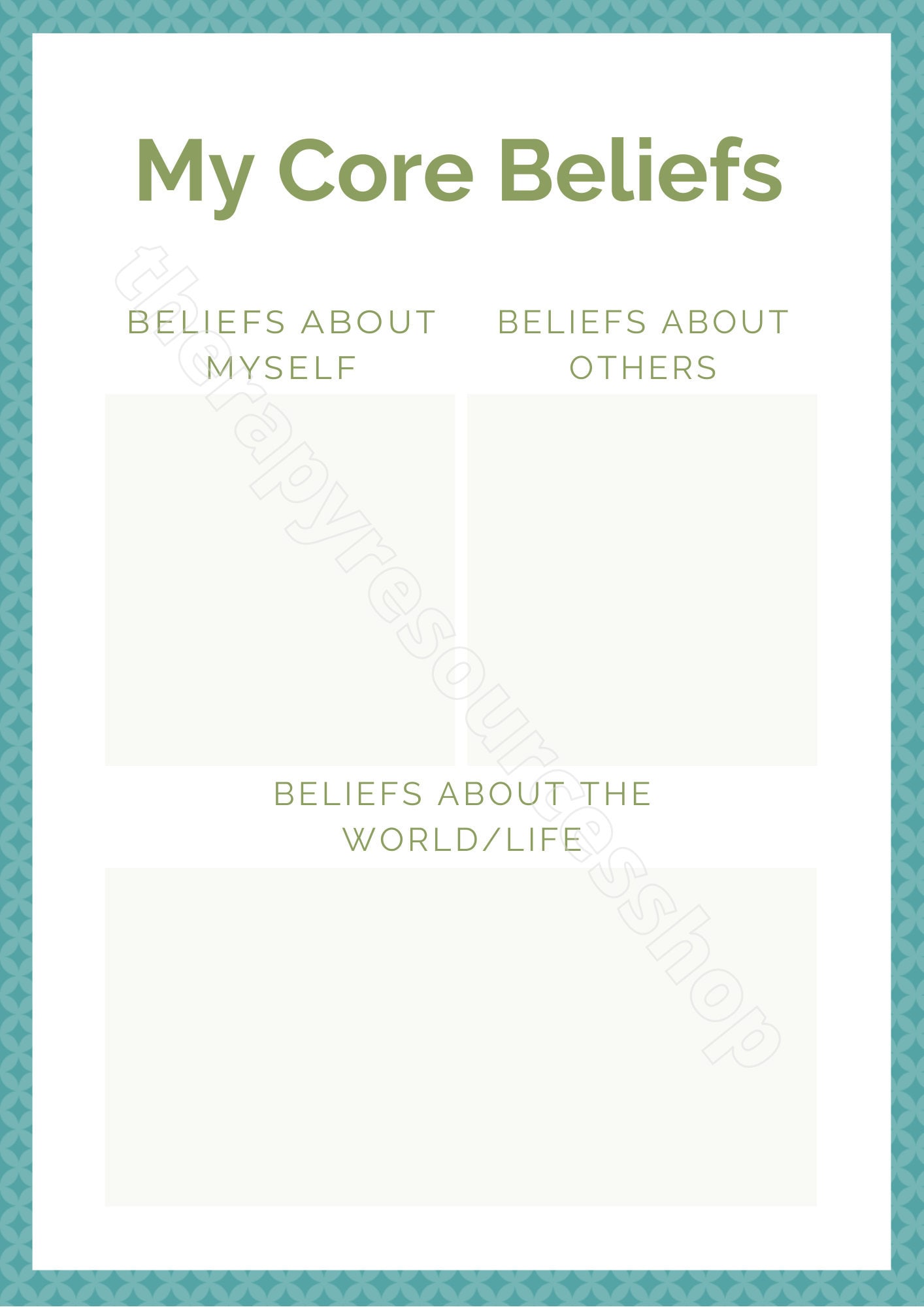 90 Printable Core Beliefs Worksheets Pdf 22