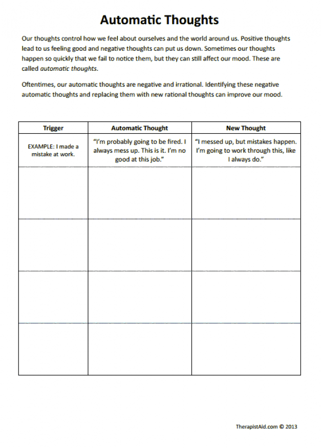 90 Printable Core Beliefs Worksheets Pdf 30