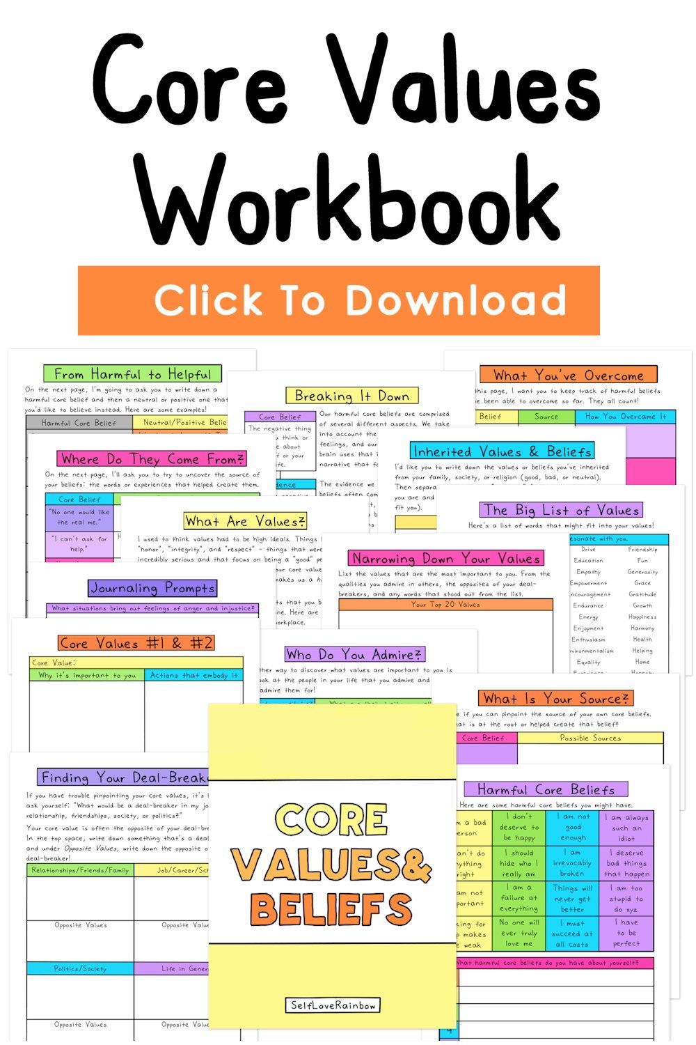 90 Printable Core Beliefs Worksheets Pdf 51