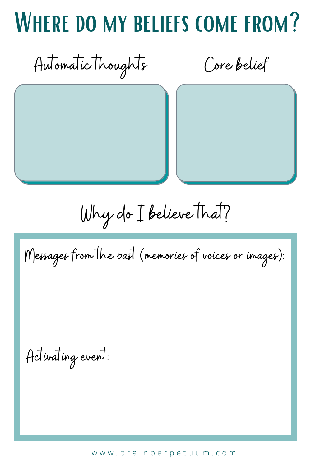 90 Printable Core Beliefs Worksheets Pdf 59