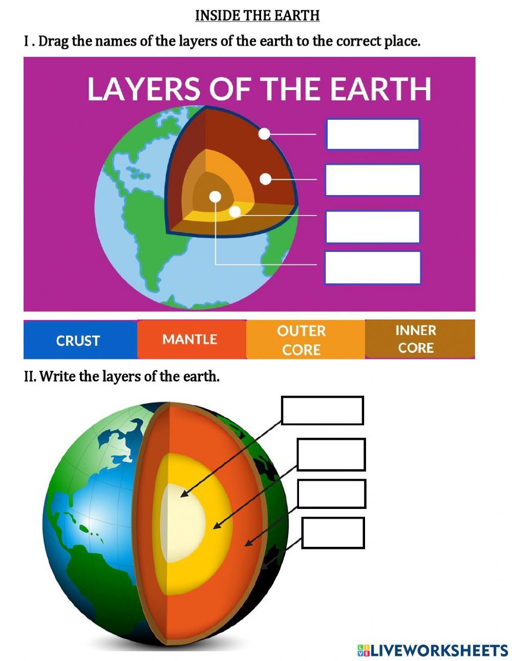 90 Printable Layers Of Earth Worksheets 28