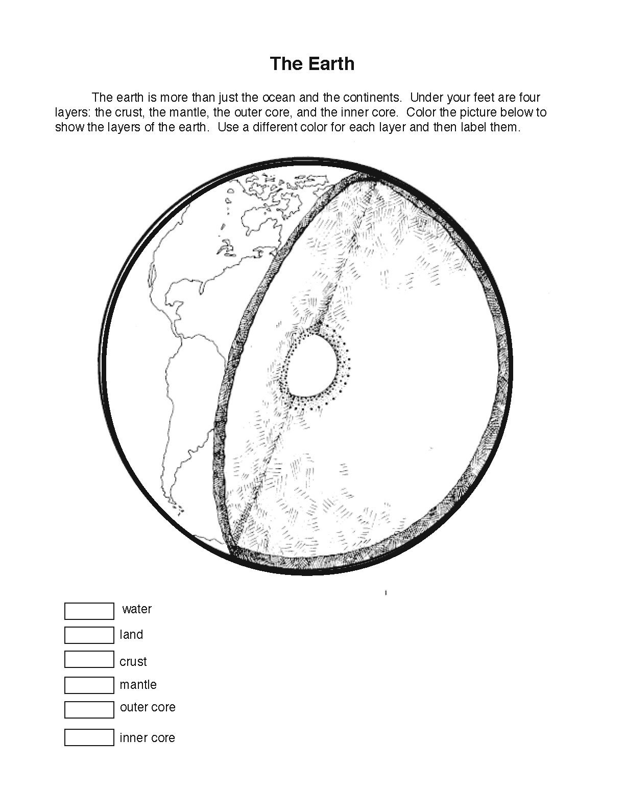 90 Printable Layers Of Earth Worksheets 35