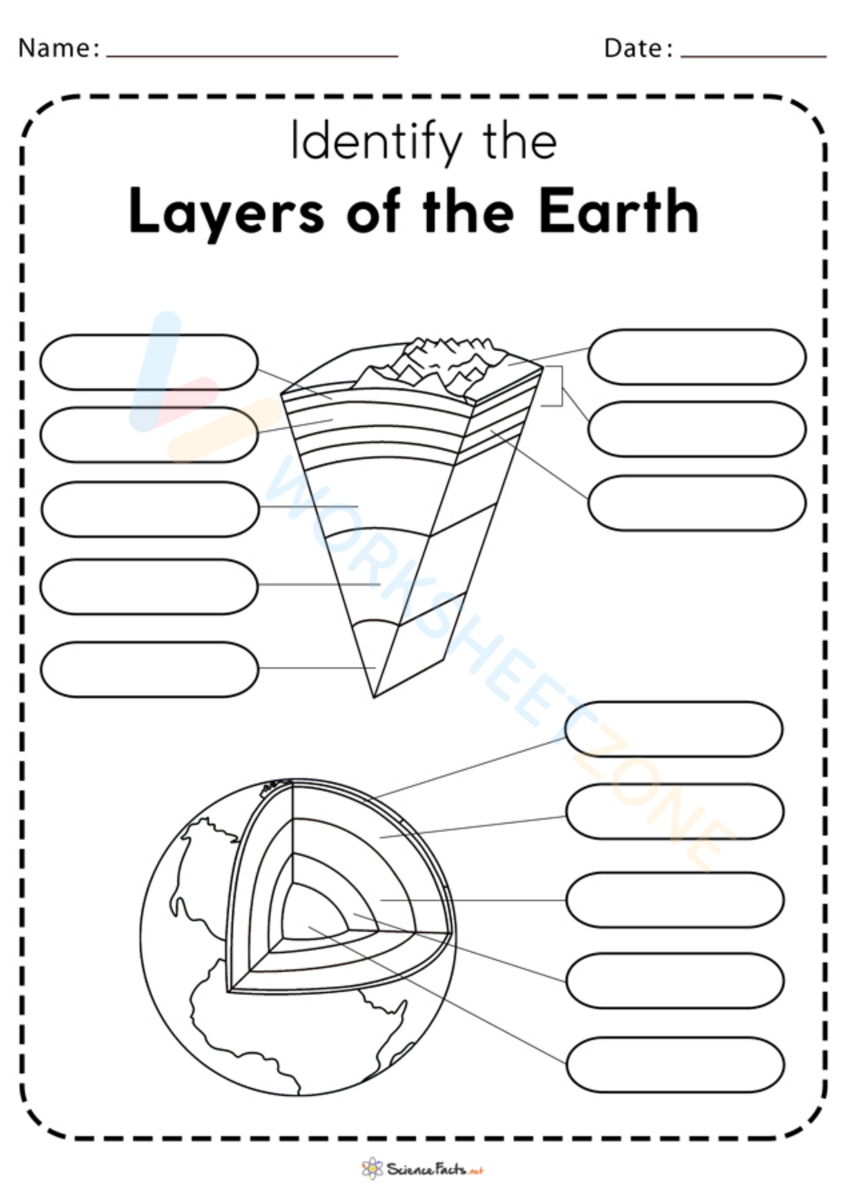 90 Printable Layers Of Earth Worksheets 4