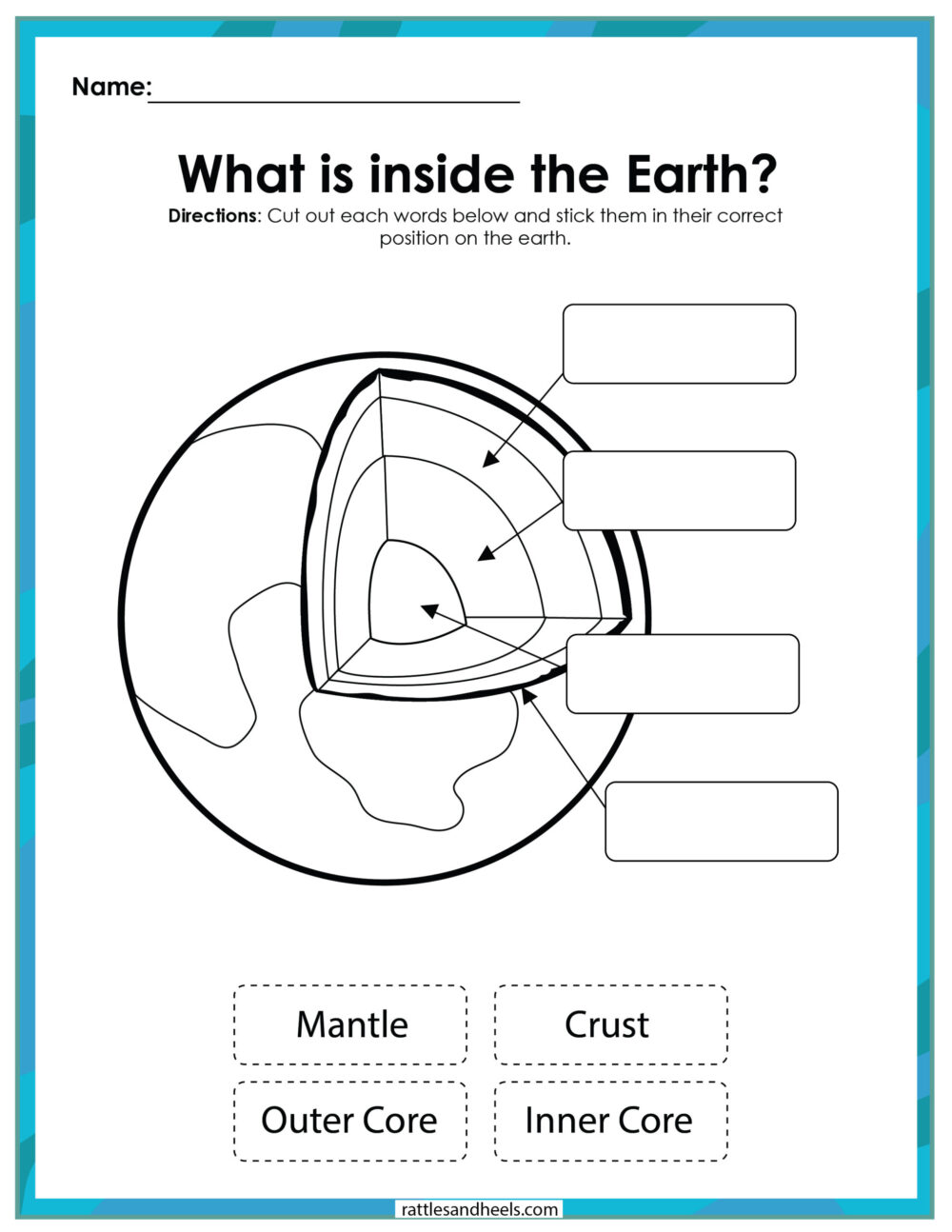 90 Printable Layers Of Earth Worksheets 44