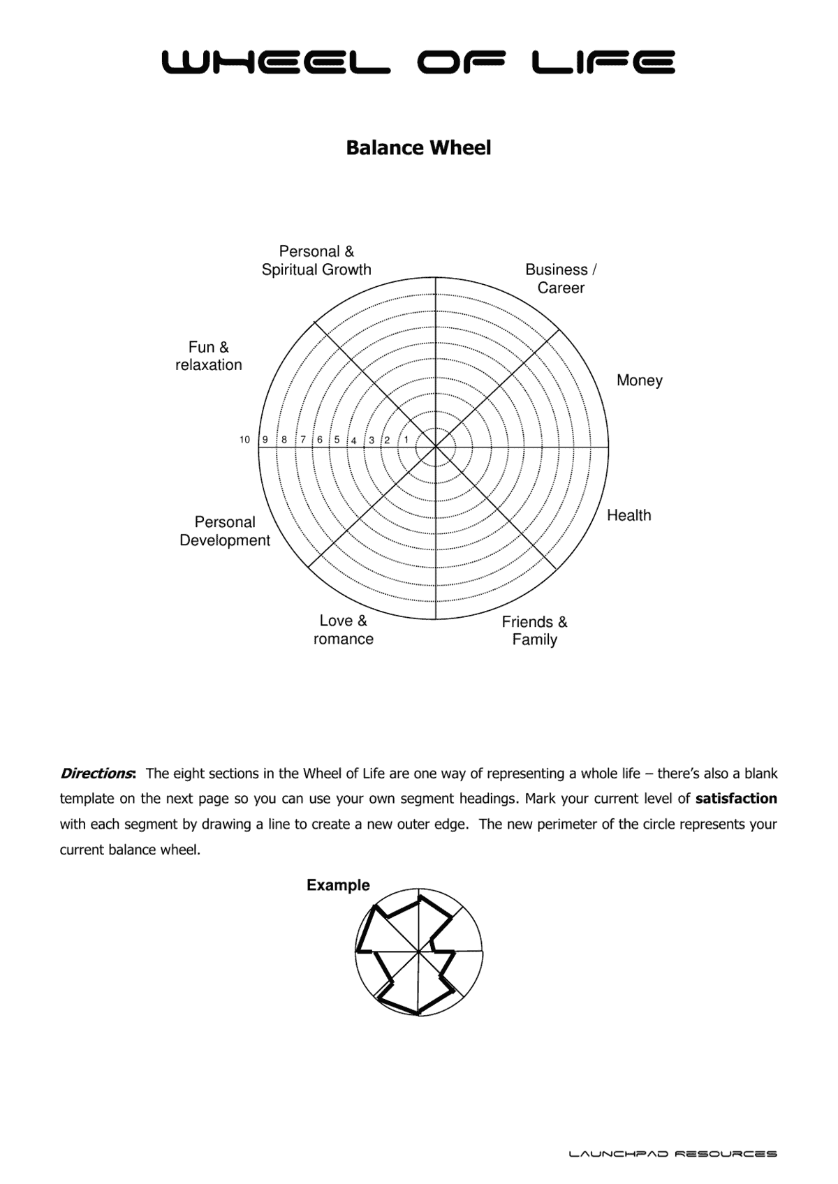 90 Wheel Of Life Worksheets 27