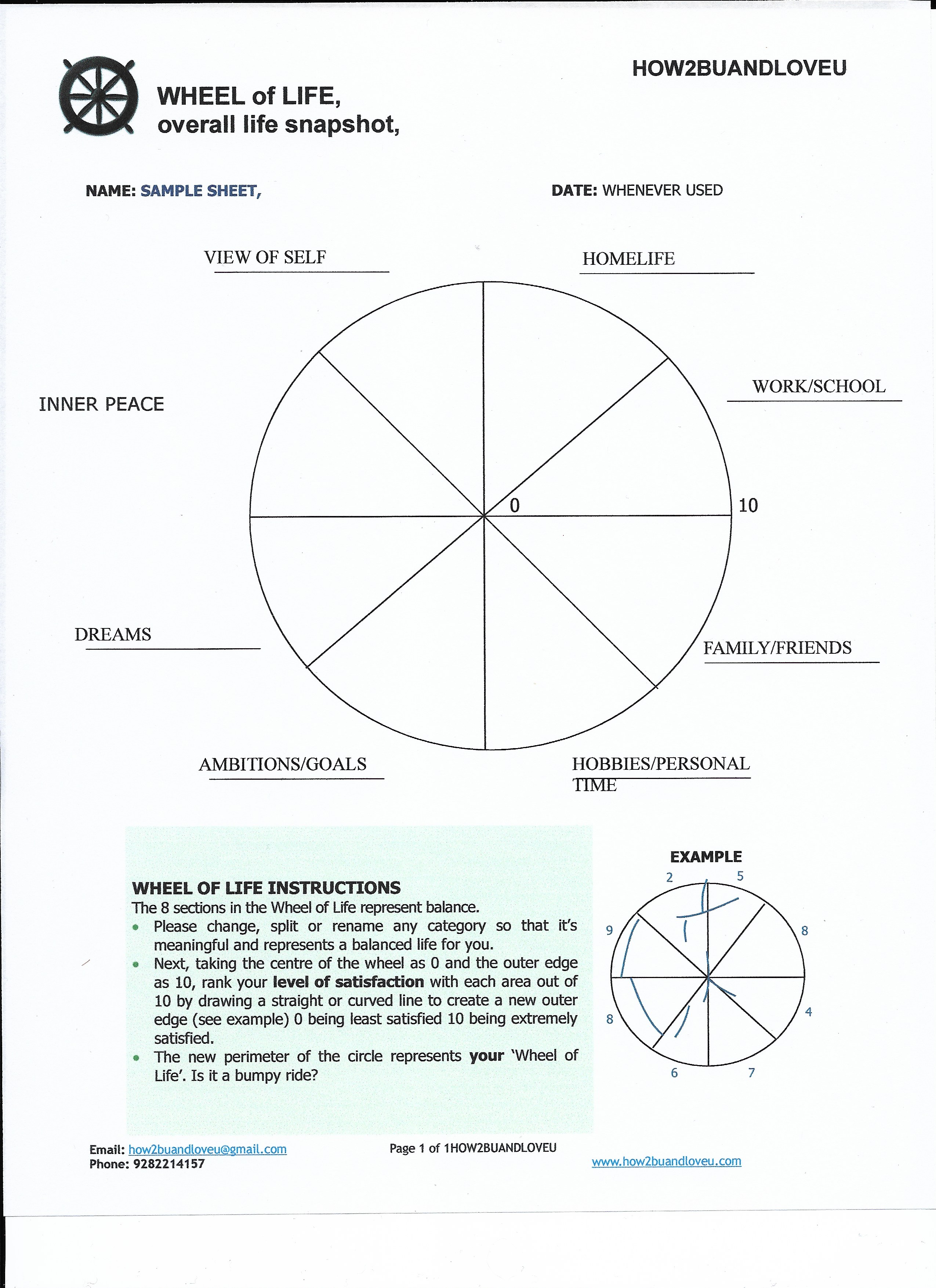 90 Wheel Of Life Worksheets 31