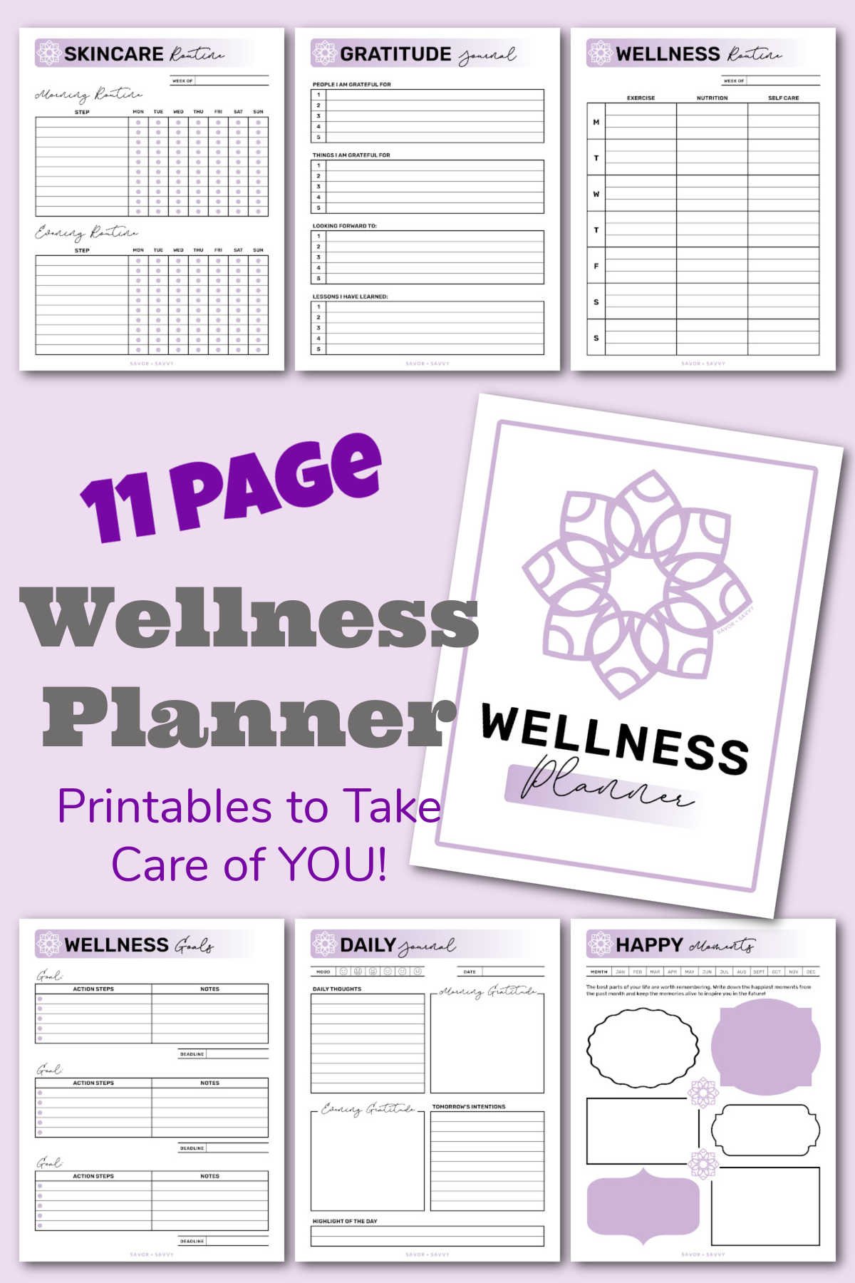 Get 85 Daily Wellness Worksheets 2