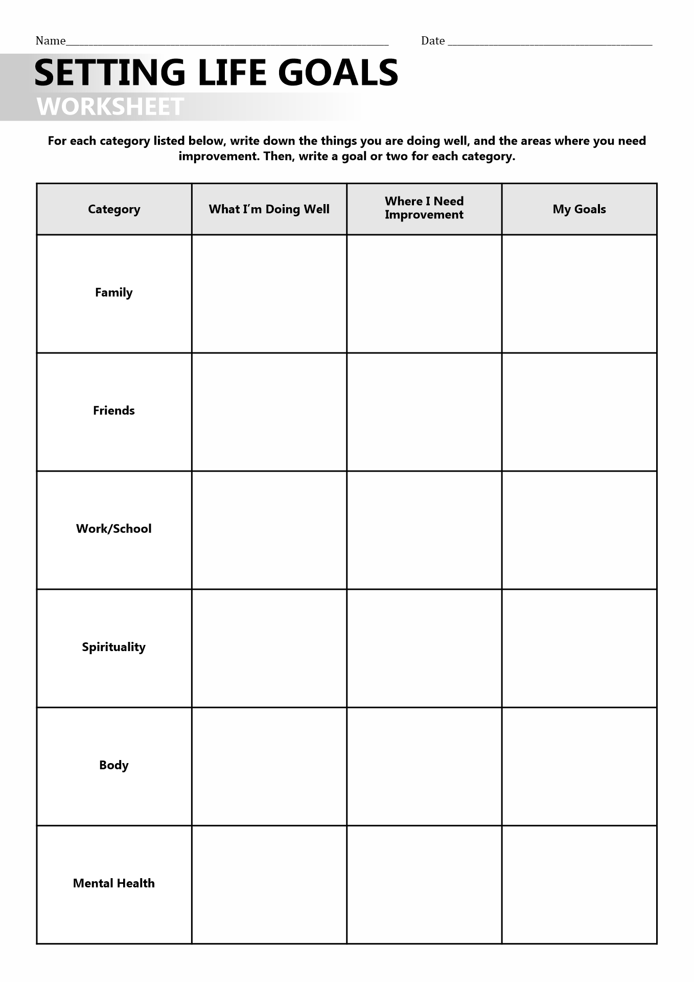 Get 85 Daily Wellness Worksheets 31