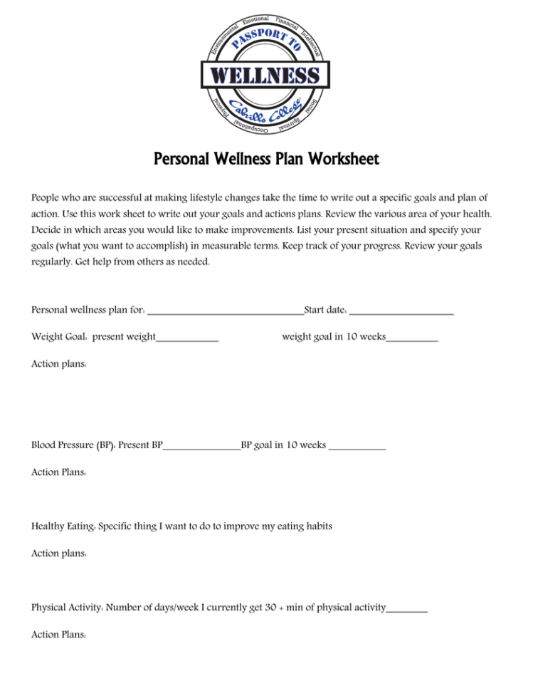 Get 85 Daily Wellness Worksheets 6