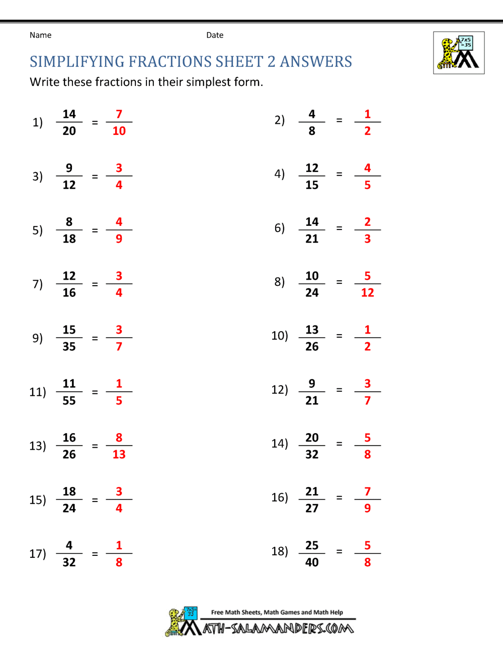 Get 85 Fraction Review Worksheets Pdf Ideas 61