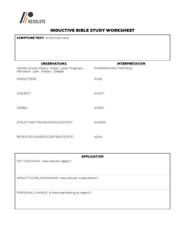 Get 85 Inductive Bible Study Worksheets Ideas 39