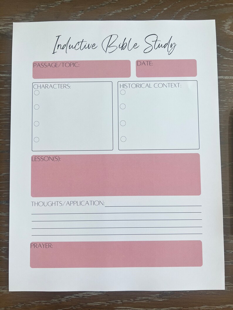 Get 85 Inductive Bible Study Worksheets Ideas 9