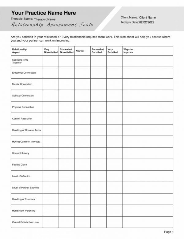 Get 85 Intimacy Worksheets For Couples Ideas 29