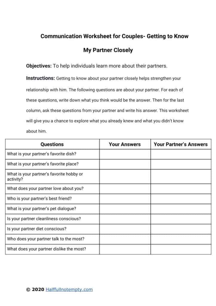 Get 85 Intimacy Worksheets For Couples Ideas 76