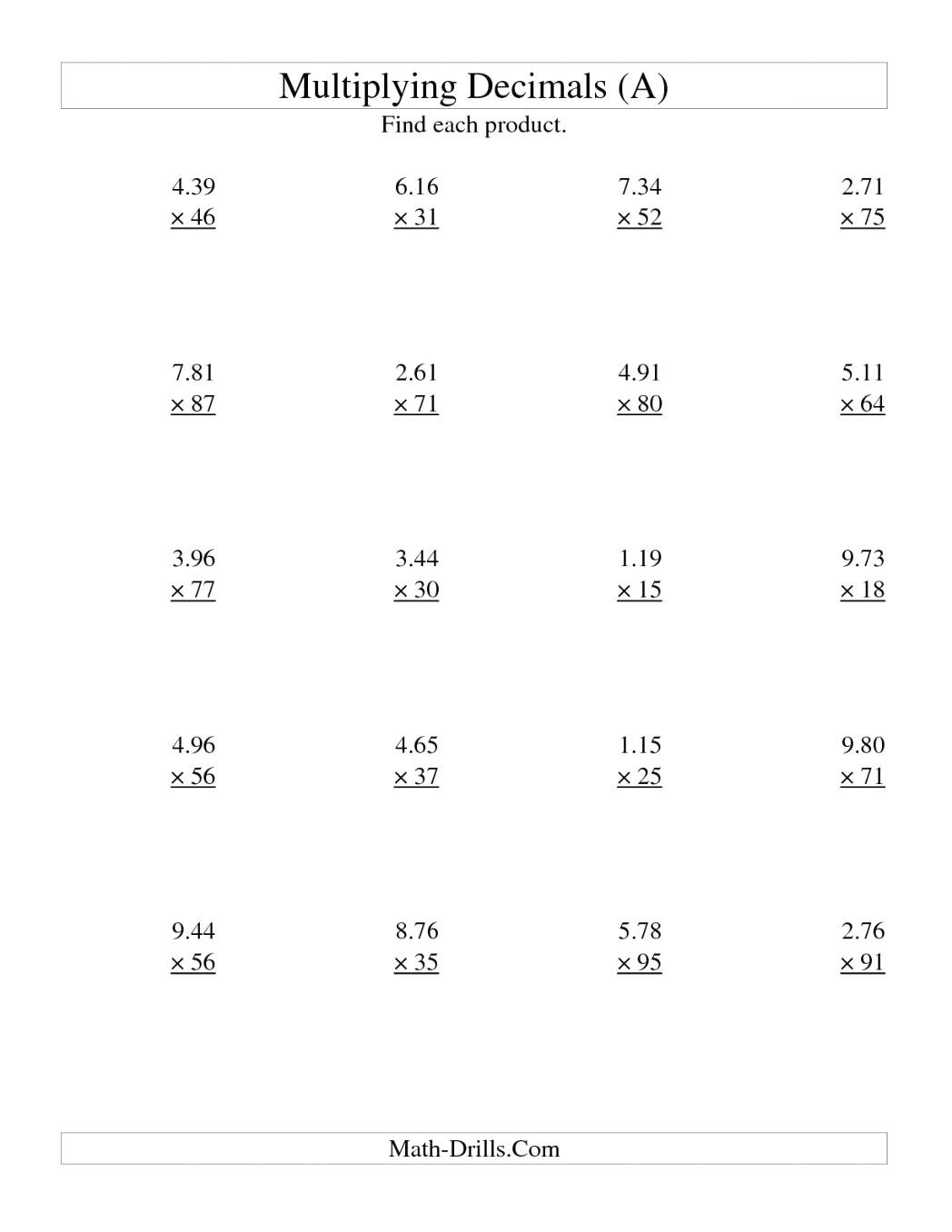 Get 85 Ordering Of Decimals Worksheets Ideas 63