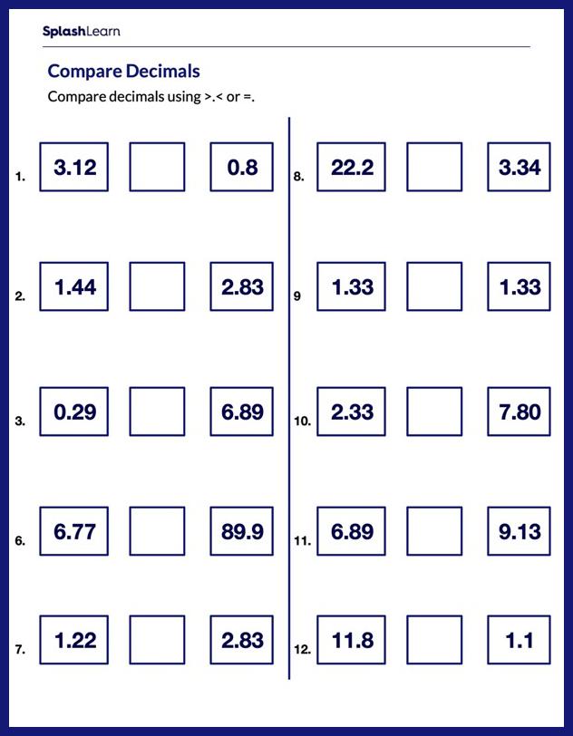 Get 85 Ordering Of Decimals Worksheets Ideas 71