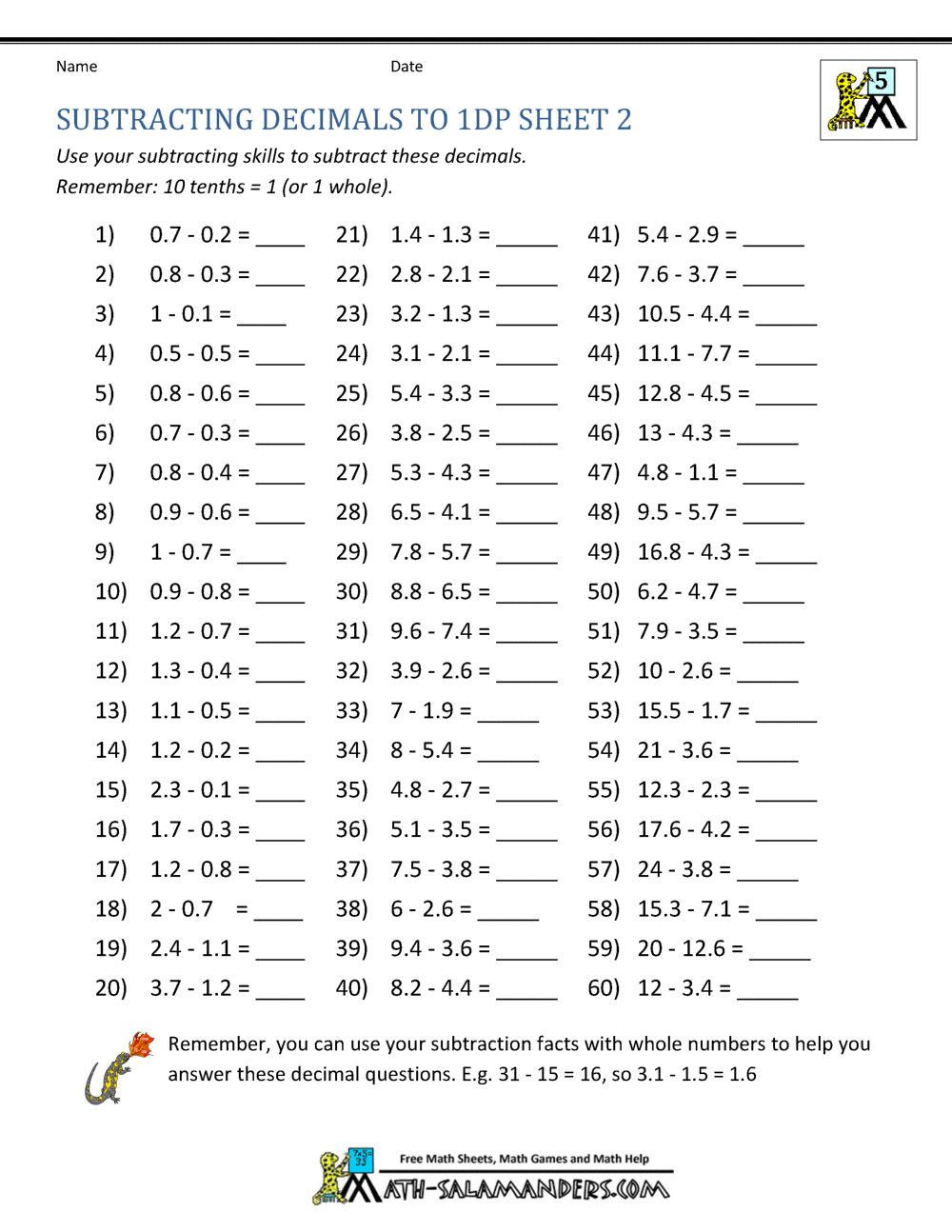 Get 85 Ordering Of Decimals Worksheets Ideas 81