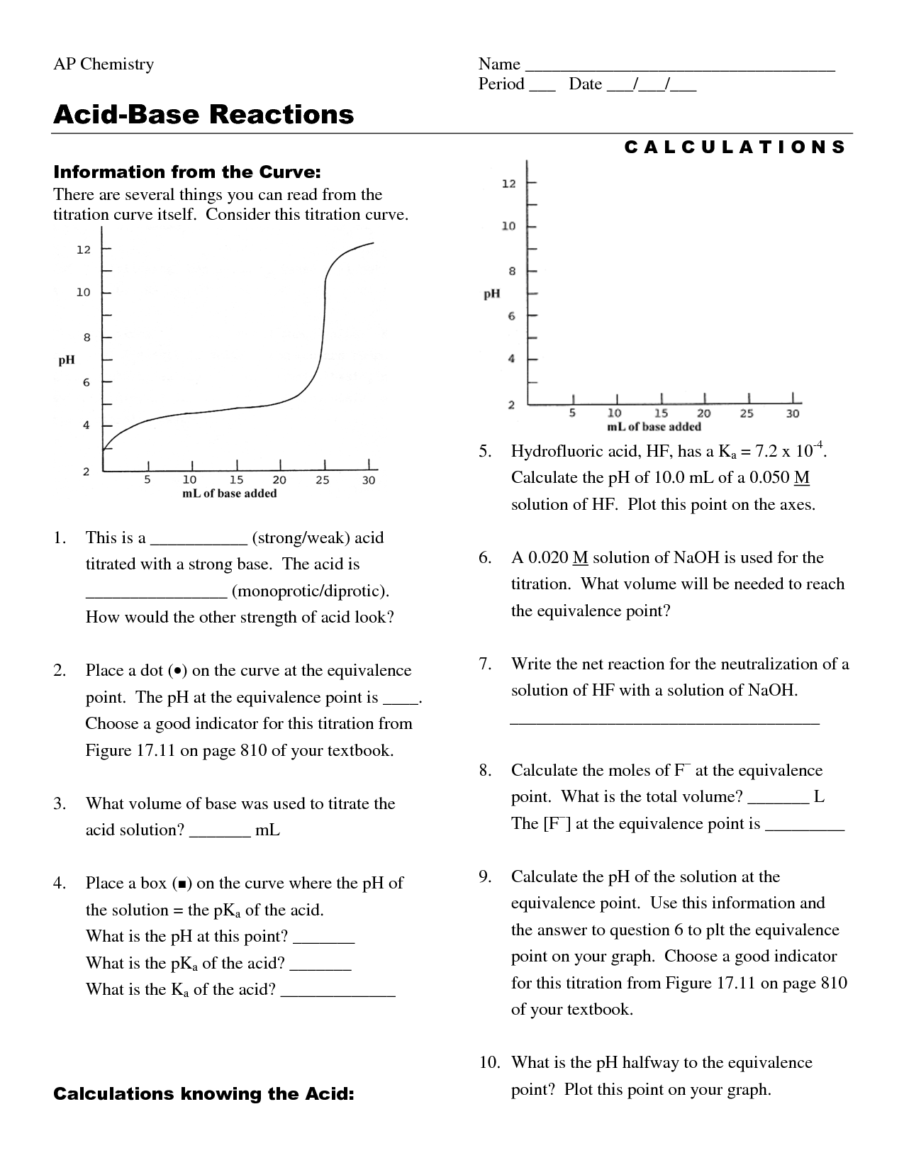 Get 85 Ph Calculations Worksheets Answers Ideas 36