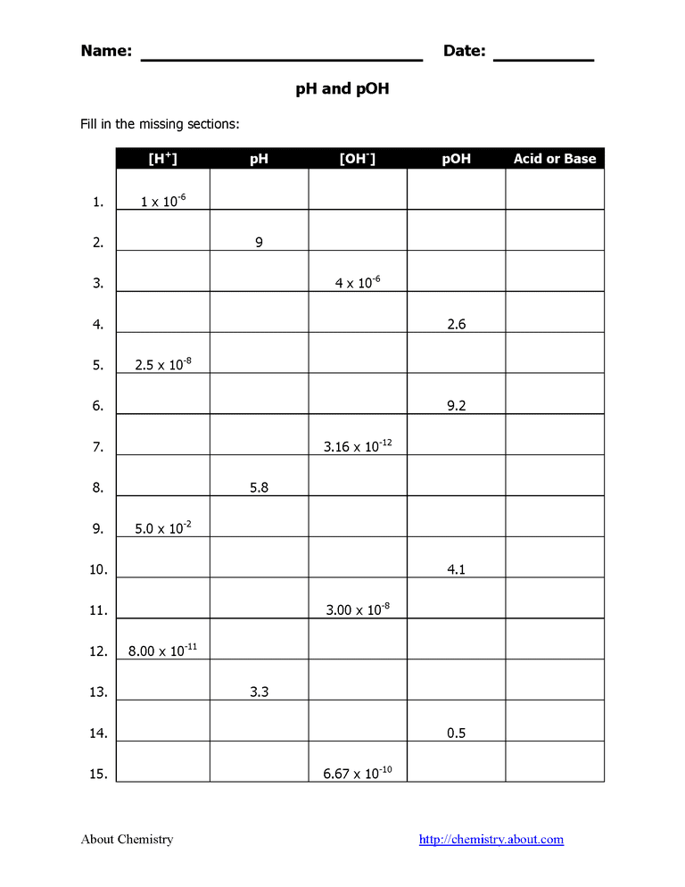 Get 85 Ph Calculations Worksheets Answers Ideas 42