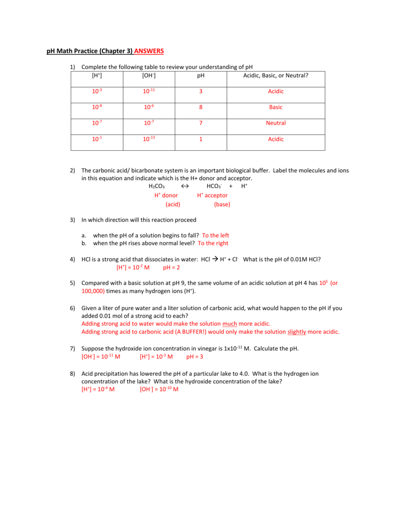 Get 85 Ph Calculations Worksheets Answers Ideas 6