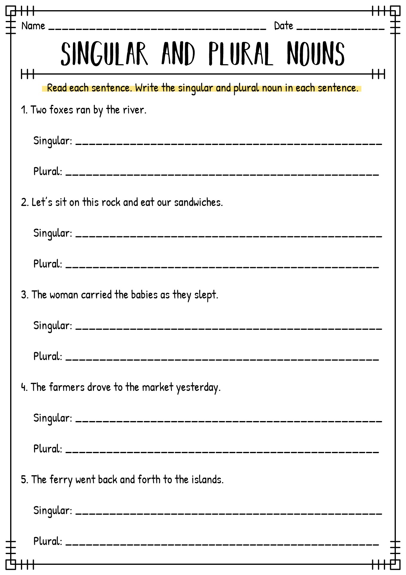 Get 85 Plural Possessive Nouns Worksheets Ideas 20