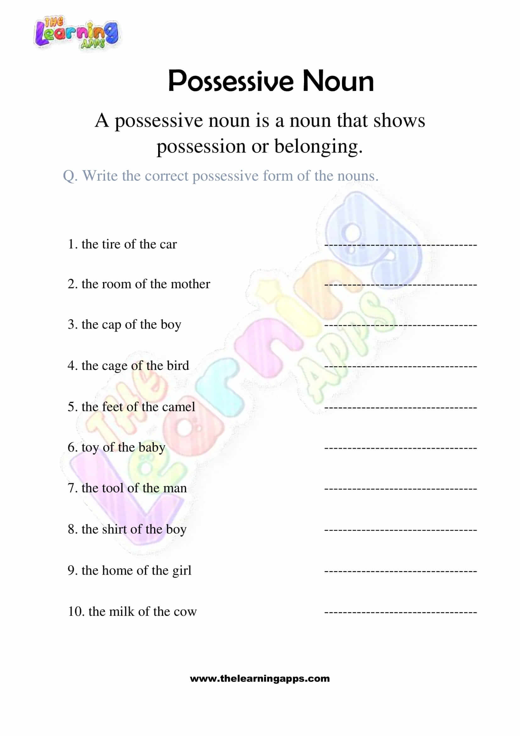 Get 85 Plural Possessive Nouns Worksheets Ideas 26